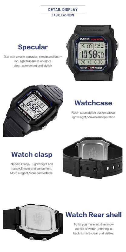 Casio watch g shock watch men top luxury set military 10-Year Battery Life digital watch sport quartz men watch relogio W-800H-1