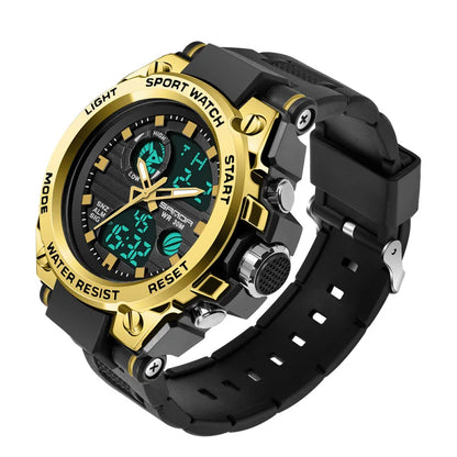 SANDA G Style Men Digital Watch Date Military Sports Watches Waterproof Electronic Wristwatch Mens Clock Orologio da uomo 739