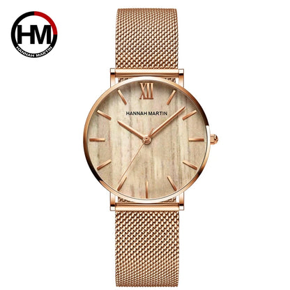 Drop Shipping A++++ Quality Stainless Steel Band Japan Quartz Movement Waterproof Women Full Rose Gold Ladies Luxury Wrist Watch