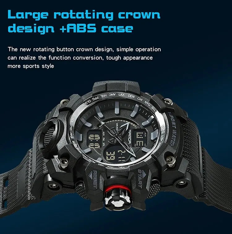 SANDA Brand G Style Military Watch Men LED Digital Shock Sport Watches For Man Waterproof Shockproof Electronic Wristwatch Mens