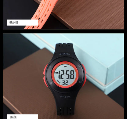 SKMEI 1455 Lovely Kids Watch LED Sport Reloj Style Children Watches Boy Girl 5Bar Waterproof Watch Digital Watch montre enfant