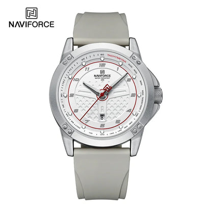 NAVIFORCE Casual Quartz Wristwatch Fashion Waterproof Men's Watches Sport Silicone Strap Male Luminous Clock Relogio Masculino