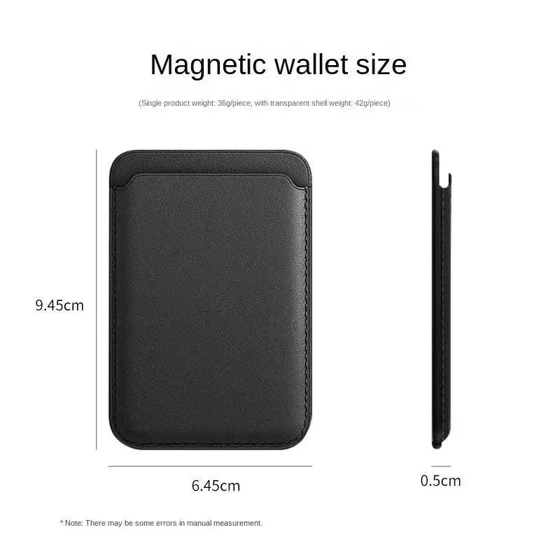 Magsafe Series Magnetic Leather Card Holder Wallet Case for iPhone 15 14 Plus 13 12 Pro Max