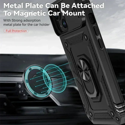 For iPhone 15 Pro Max Case Kickstand Bumper Phone Shell Heavy Duty Armor Hard for iPhone 14 13 12 11 Pro Max 15 14 Plus Cover