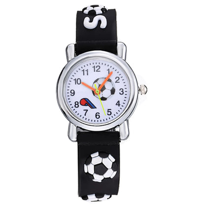 Cute Football Cartoon Kids Watches Soccer Children's Quartz Watch Soft Silicone Watchband Creative Boys Girls Watch Gift Clock