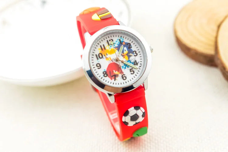 Sonic The Hedgehog Children's Watch Silicone Wtrap Quartz Watch  Outdoor Use For Children Sports Luminous Pointer Birthday Gifts