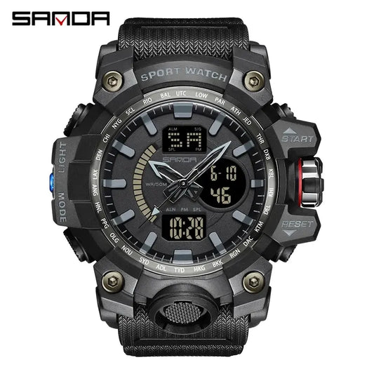 SANDA Brand G Style Military Watch Men LED Digital Shock Sport Watches For Man Waterproof Shockproof Electronic Wristwatch Mens