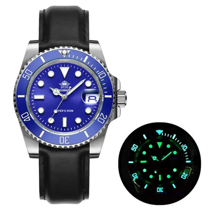 ADDIESDIVE Fashion Watch Stainless Steel Diver Watch 200M C3 Super Luminous Sport Luxury Watch reloj hombre Quartz Men Watch