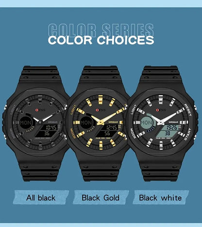 OFNS Top Brand G Style Outdoor Sports Watches Men LED Digital Watches Military Waterproof Electronic Watch Relogio Masculino