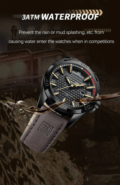 NAVIFORCE Men Casual Sport Military Quartz Calendar Wrist Watch for Man Business Leather Waterproof Male Clock Relogio Masculino