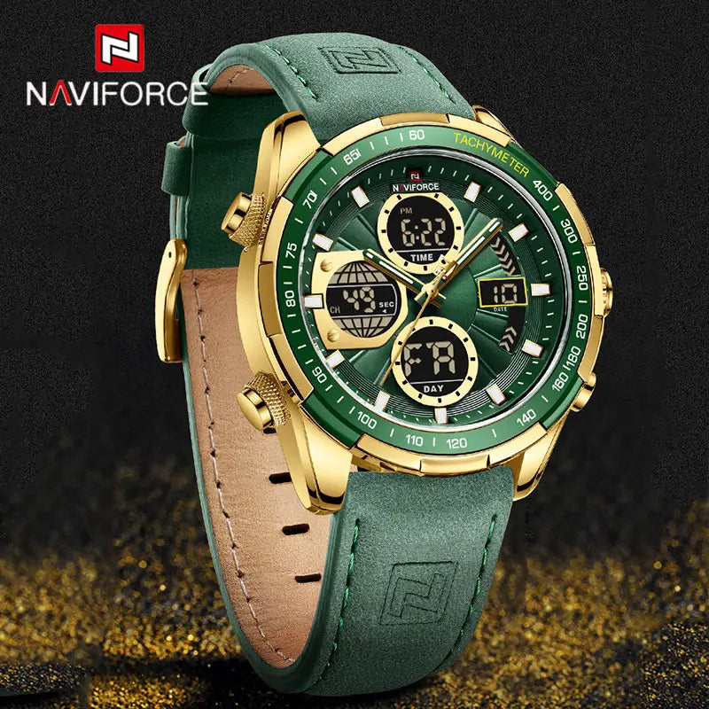 NAVIFORCE Fashion Military Watches for Men Luxury Original Sports Chronograph Watch Waterproof Quartz WristWatch Clock