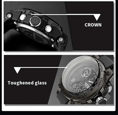 SANDA G Style Men Digital Man Watch Military Sports Watches Fashion Waterproof Electronic Alarm Clock Wristwatch Mens Relogios