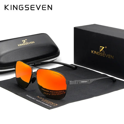 KINGSEVEN Polarized Aluminum Sunglasses Men UV400 HD Lens Pilot Eye Protection Photochromic Glasses Women Night Vision Eyewear