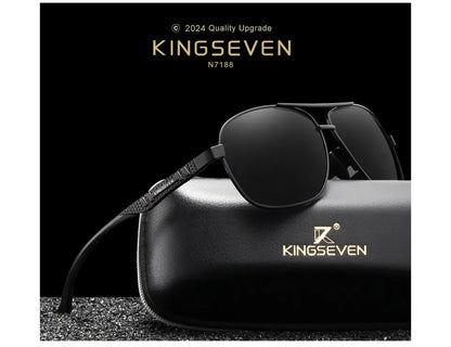 KINGSEVEN Polarized Aluminum Sunglasses Men UV400 HD Lens Pilot Eye Protection Photochromic Glasses Women Night Vision Eyewear