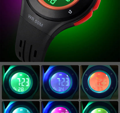 SKMEI 1455 Lovely Kids Watch LED Sport Reloj Style Children Watches Boy Girl 5Bar Waterproof Watch Digital Watch montre enfant