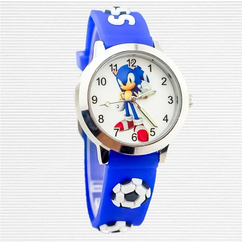 Sonic The Hedgehog Children's Watch Silicone Wtrap Quartz Watch  Outdoor Use For Children Sports Luminous Pointer Birthday Gifts