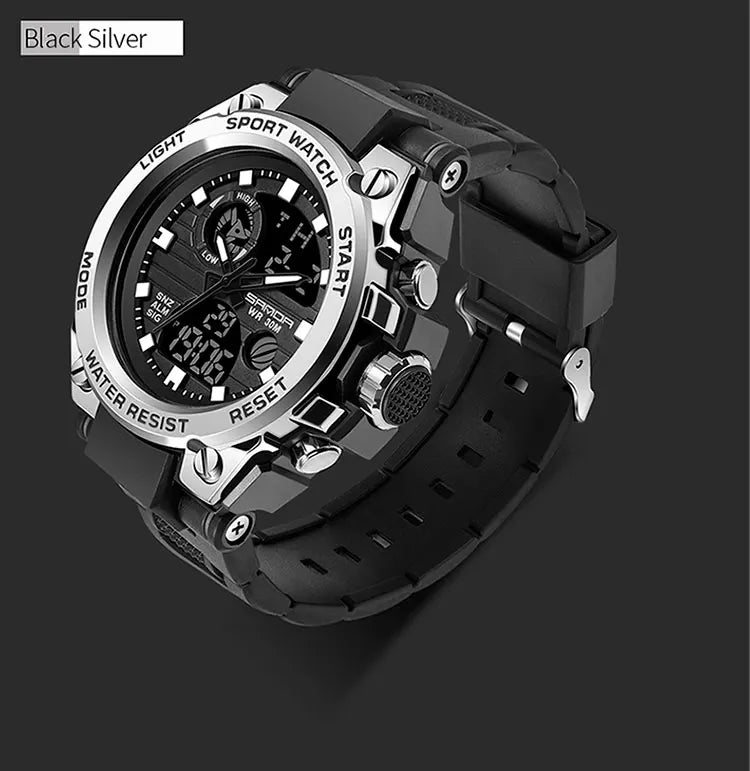 SANDA G Style Men Digital Man Watch Military Sports Watches Fashion Waterproof Electronic Alarm Clock Wristwatch Mens Relogios