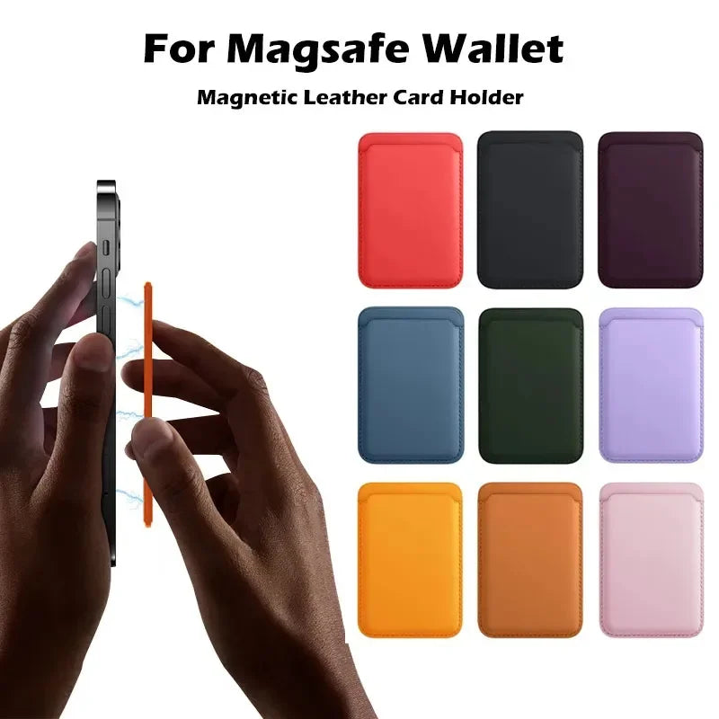 Phone Cases Vanuoxin for IPhone Max Mini Serise Magnetic Leather Card Holder Wallet for Apple Magsafe Cover Accessory phone case