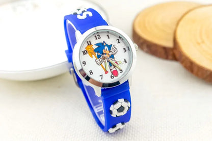 Sonic The Hedgehog Children's Watch Silicone Wtrap Quartz Watch  Outdoor Use For Children Sports Luminous Pointer Birthday Gifts