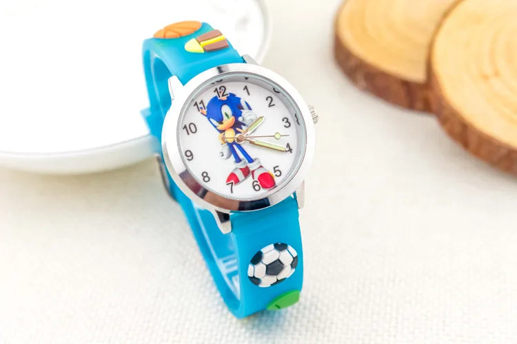 Sonic The Hedgehog Children's Watch Silicone Wtrap Quartz Watch  Outdoor Use For Children Sports Luminous Pointer Birthday Gifts