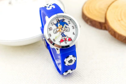 Sonic The Hedgehog Children's Watch Silicone Wtrap Quartz Watch  Outdoor Use For Children Sports Luminous Pointer Birthday Gifts