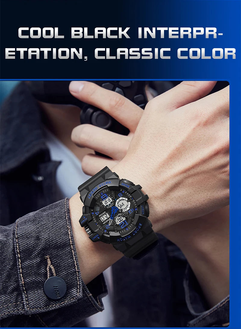 SANDA Brand G- Style Military Watch Men Digital Shock Sports Watches For Man Waterproof Electronic Wristwatch Mens 2024 Relogios