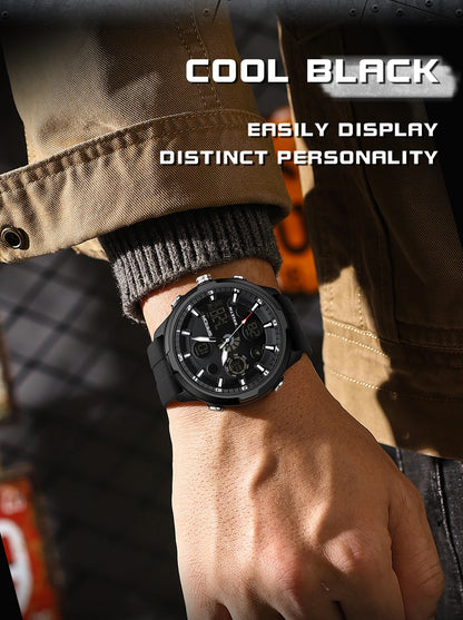 SANDA Top Brand G Style Men Watches 50M Waterproof Sports Military Quartz Watch For Male Double Display Digital Wristwatch Clock