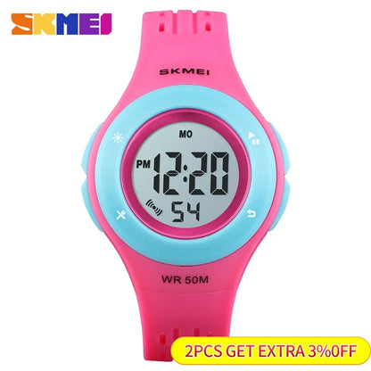 SKMEI 1455 Lovely Kids Watch LED Sport Reloj Style Children Watches Boy Girl 5Bar Waterproof Watch Digital Watch montre enfant