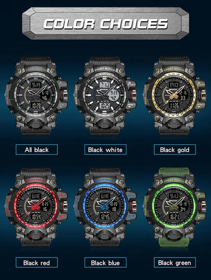 SANDA Brand G Style Military Watch Men LED Digital Shock Sport Watches For Man Waterproof Shockproof Electronic Wristwatch Mens