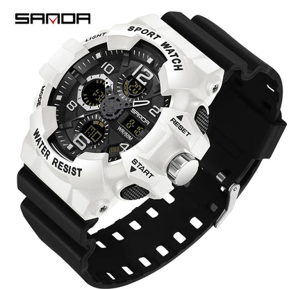 SANDA Brand G- Style Military Watch Men Digital Shock Sports Watches For Man Waterproof Electronic Wristwatch Mens 2023 Relogios