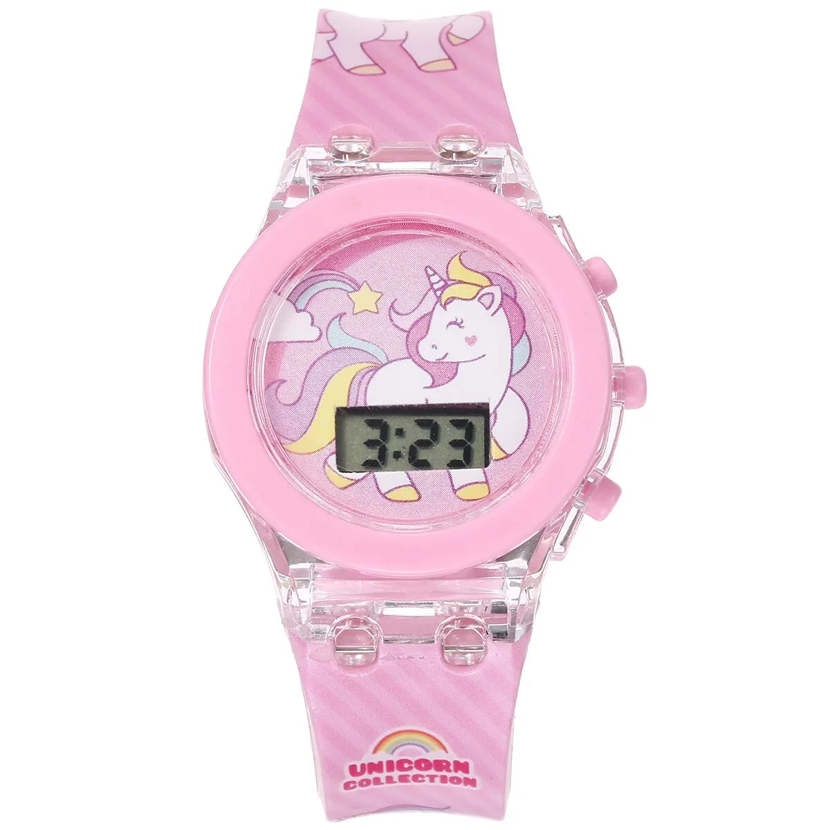 Kid's Luminous Alarm Clock Electronic Multi-function Color Leisure Sports Electronic Watch Student Watch Send Bracelet