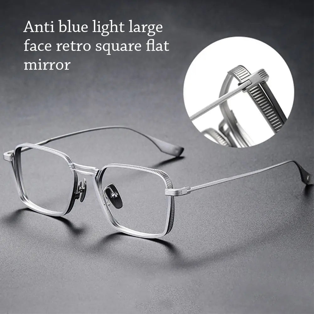 Trendy Office Anti Blue Light Glasses Fashion Metal Frame Optical Spectacle Women Men Blue Ray Blocking Eye Protection Eyewear