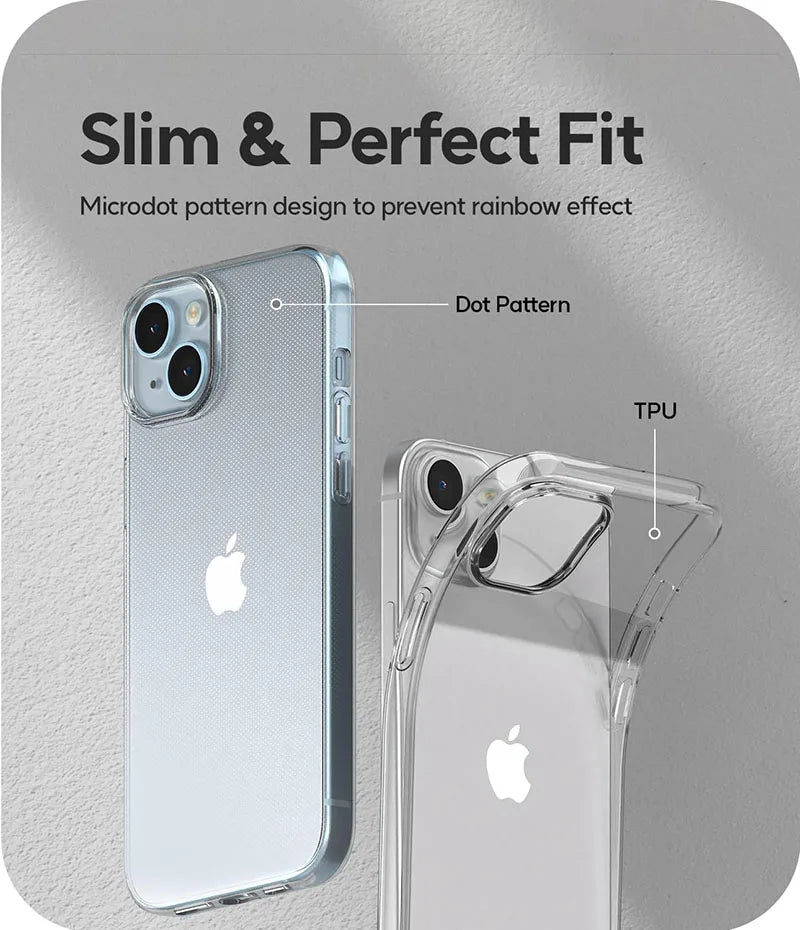 Jingjia Transparent Silicone Case For iPhone 15 14 Plus 13 12 Mini 11 Pro Max Clear Ultra Thin Back Cover 11 12 13 14 15 ProMax