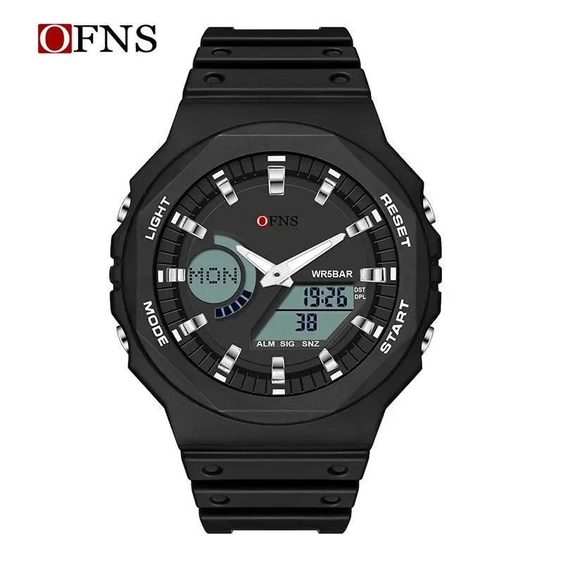 OFNS Top Brand G Style Outdoor Sports Watches Men LED Digital Watches Military Waterproof Electronic Watch Relogio Masculino