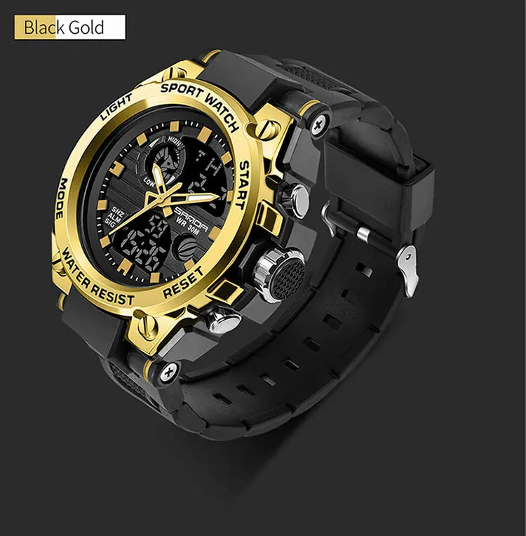 SANDA G Style Men Digital Man Watch Military Sports Watches Fashion Waterproof Electronic Alarm Clock Wristwatch Mens Relogios