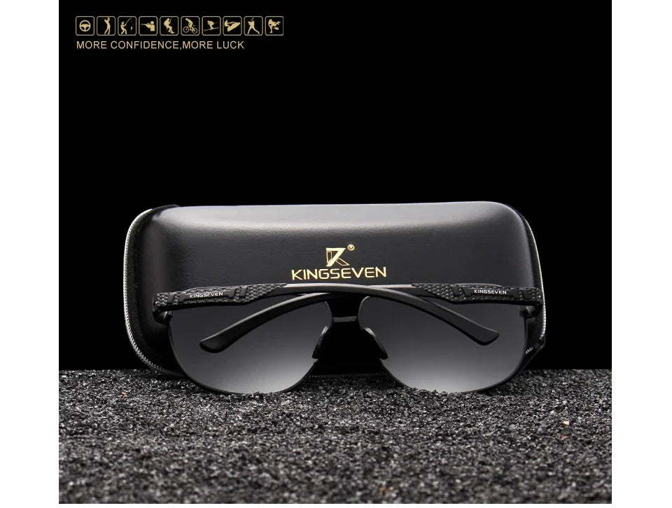 KINGSEVEN Polarized Aluminum Sunglasses Men UV400 HD Lens Pilot Eye Protection Photochromic Glasses Women Night Vision Eyewear