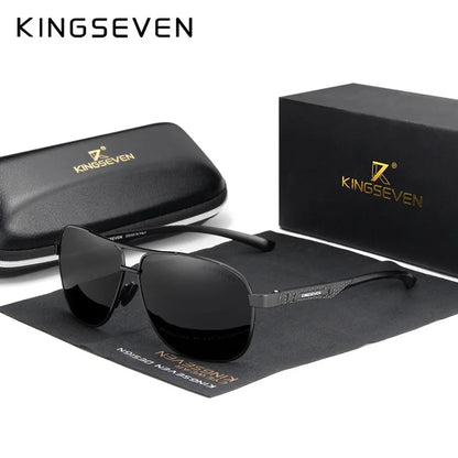 KINGSEVEN Polarized Aluminum Sunglasses Men UV400 HD Lens Pilot Eye Protection Photochromic Glasses Women Night Vision Eyewear