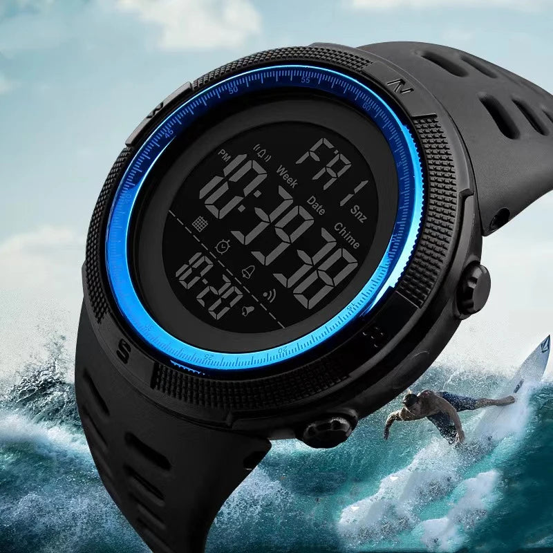 New multi-functional electronic watches male and female students party junior high school students night sports watch