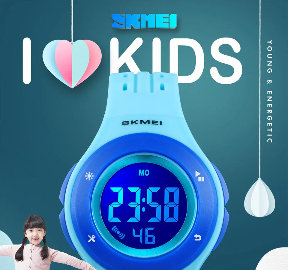 SKMEI 1455 Lovely Kids Watch LED Sport Reloj Style Children Watches Boy Girl 5Bar Waterproof Watch Digital Watch montre enfant