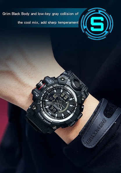 SANDA Brand G Style Military Watch Men LED Digital Shock Sport Watches For Man Waterproof Shockproof Electronic Wristwatch Mens