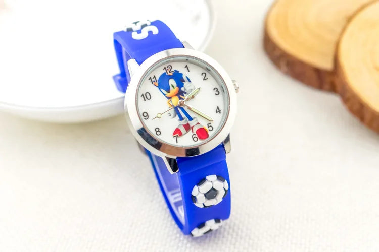 Sonic The Hedgehog Children's Watch Silicone Wtrap Quartz Watch  Outdoor Use For Children Sports Luminous Pointer Birthday Gifts