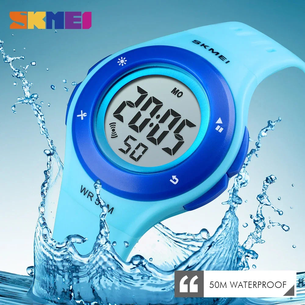 SKMEI 1455 Lovely Kids Watch LED Sport Reloj Style Children Watches Boy Girl 5Bar Waterproof Watch Digital Watch montre enfant