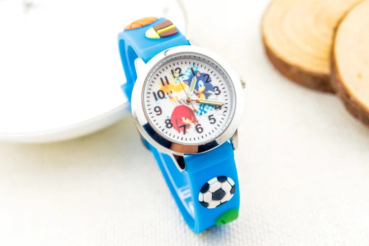 Sonic The Hedgehog Children's Watch Silicone Wtrap Quartz Watch  Outdoor Use For Children Sports Luminous Pointer Birthday Gifts