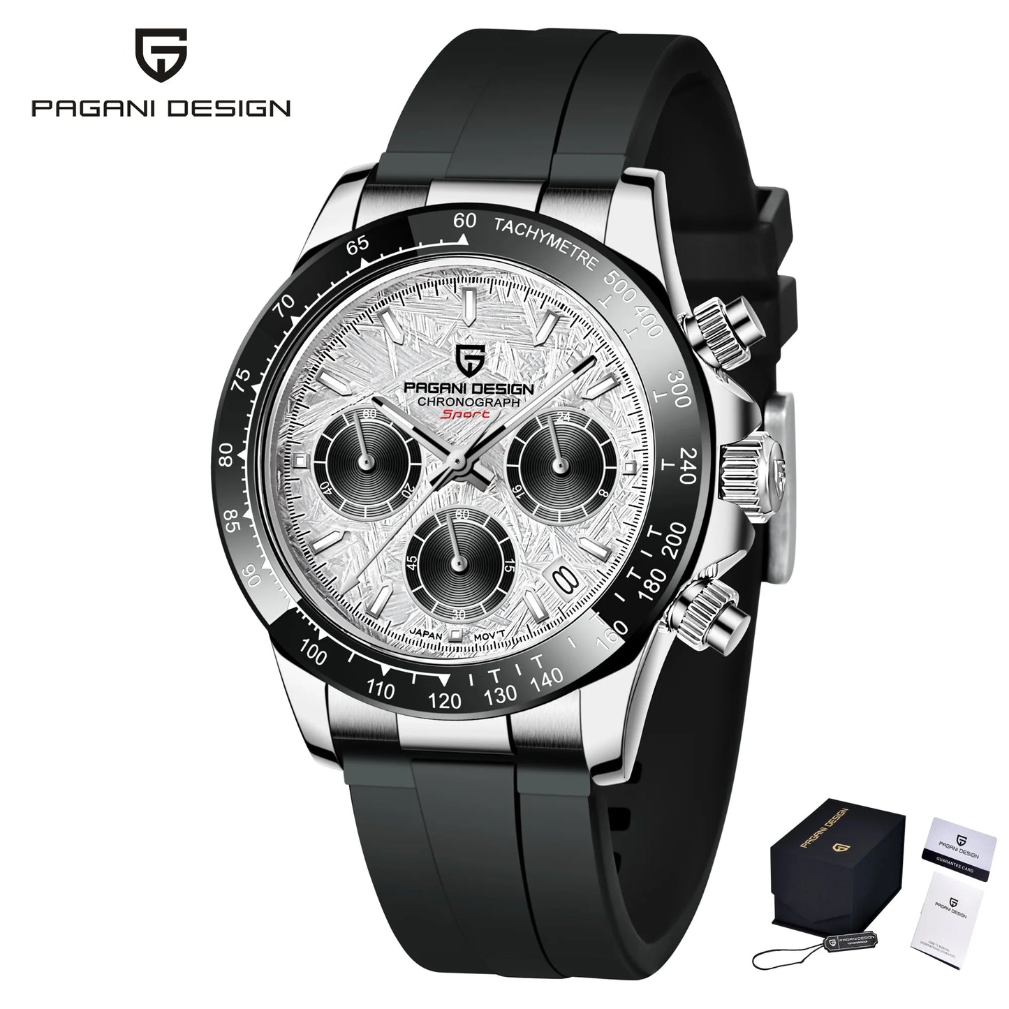 PAGANI DESIGN-Men's Quartz Watches, Sapphire, Automatic Date, Chronograph, Japan VK63, Waterproof Watch, Top Brand, New, 2024