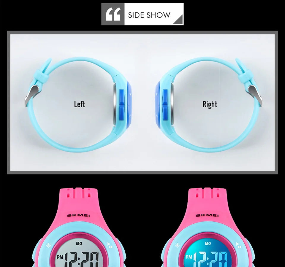 SKMEI 1455 Lovely Kids Watch LED Sport Reloj Style Children Watches Boy Girl 5Bar Waterproof Watch Digital Watch montre enfant